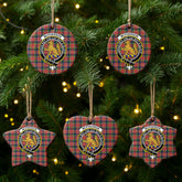 McPherson Ancient Tartan Crest Christmas Ceramic Ornament